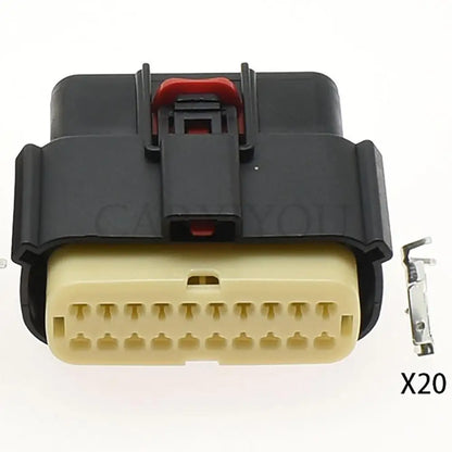 33482-2132 / 33472-2001 Automotive 20-Pin Headlamp Waterproof Connector — Buick Wiring Harness Socket
