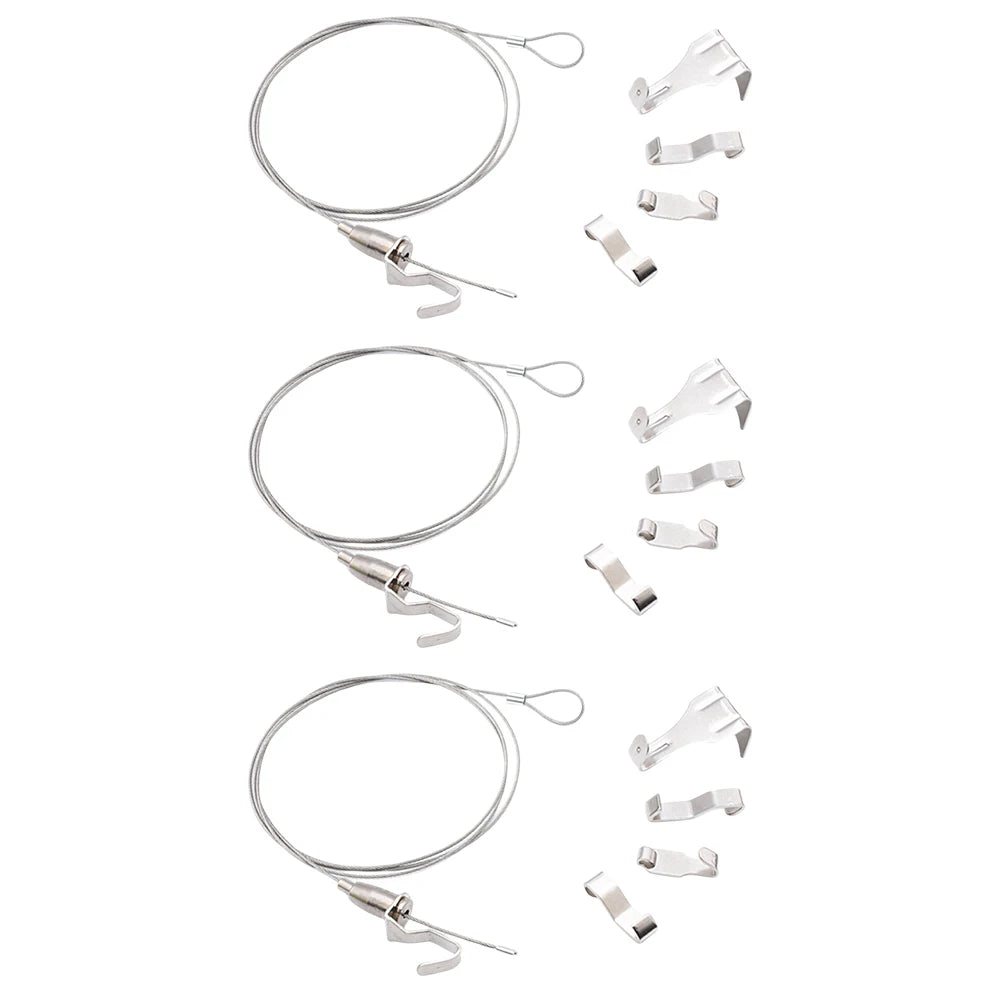 Stainless Steel Adjustable Picture Hanging Cable System Supporting Up to 66 lbs Perfect Solution for Home or Gallery Use