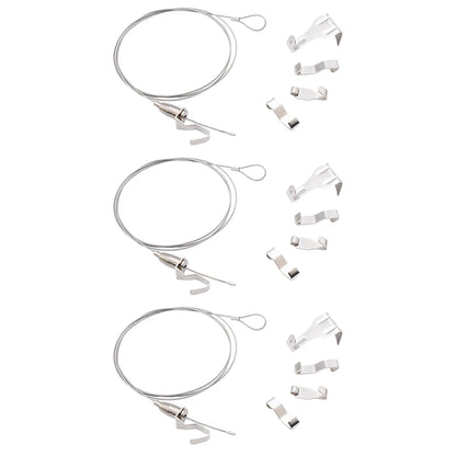 Stainless Steel Adjustable Picture Hanging Cable System Supporting Up to 66 lbs Perfect Solution for Home or Gallery Use