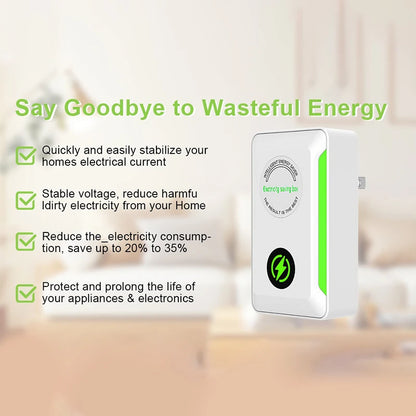 Electric Energy Saver Smart Power Saver Portable Electricity Saving Box US/EU Plug Socket Adapter For Cost Reducing Office Home