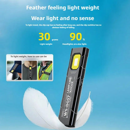 Portable EDC COB LED Flashlight with Magnetic Rechargeable Work Light