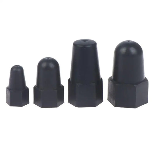 New 10PCS Lengthen Nut Cap Hexagonal Nut M6 M8 M10 M12PE Plastic Nut Protection Caps Hex Screw Protective Sleeve
