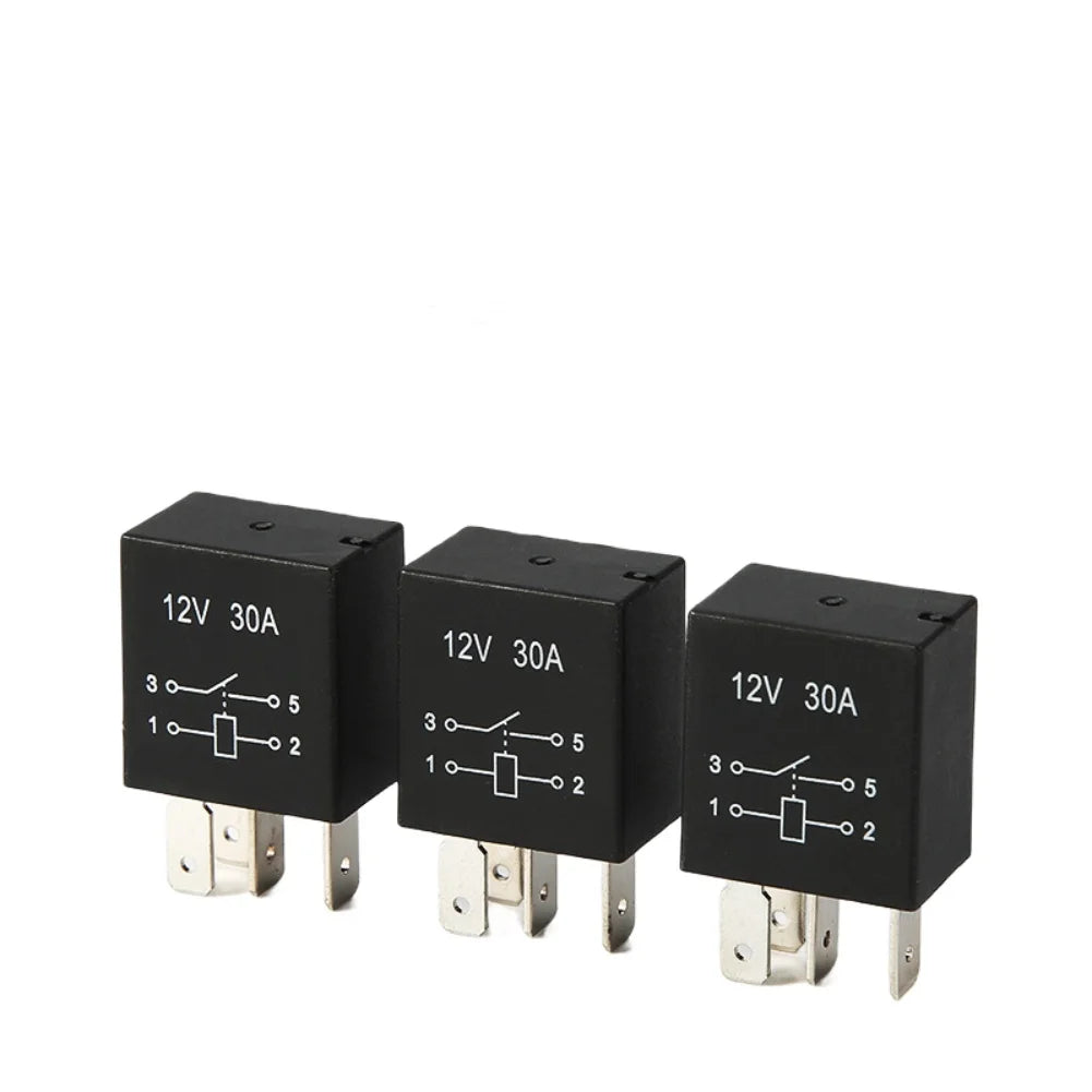 5pcs 12V30A 4-pin Automotive Relays Waterproof Suitable For All Kinds Of Cars Electrical Equipment & Supplies Parts