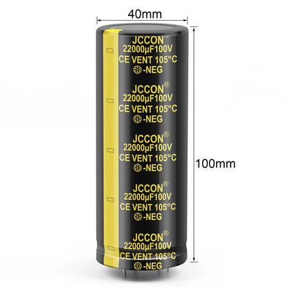 100V 22000uF Electrolytic Capacitor 40x100mm for HIFI Audio Amplifier Filter