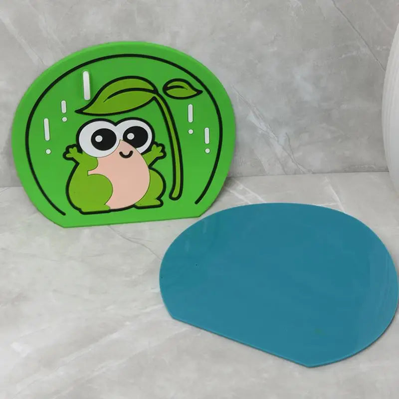 Sewer Floor Drain Cover Deodorizer Cat Frog Pattern Bathroom Silicone Seal Mat Deodorant Mat Kitchen Toilet Insect-Proof Mat
