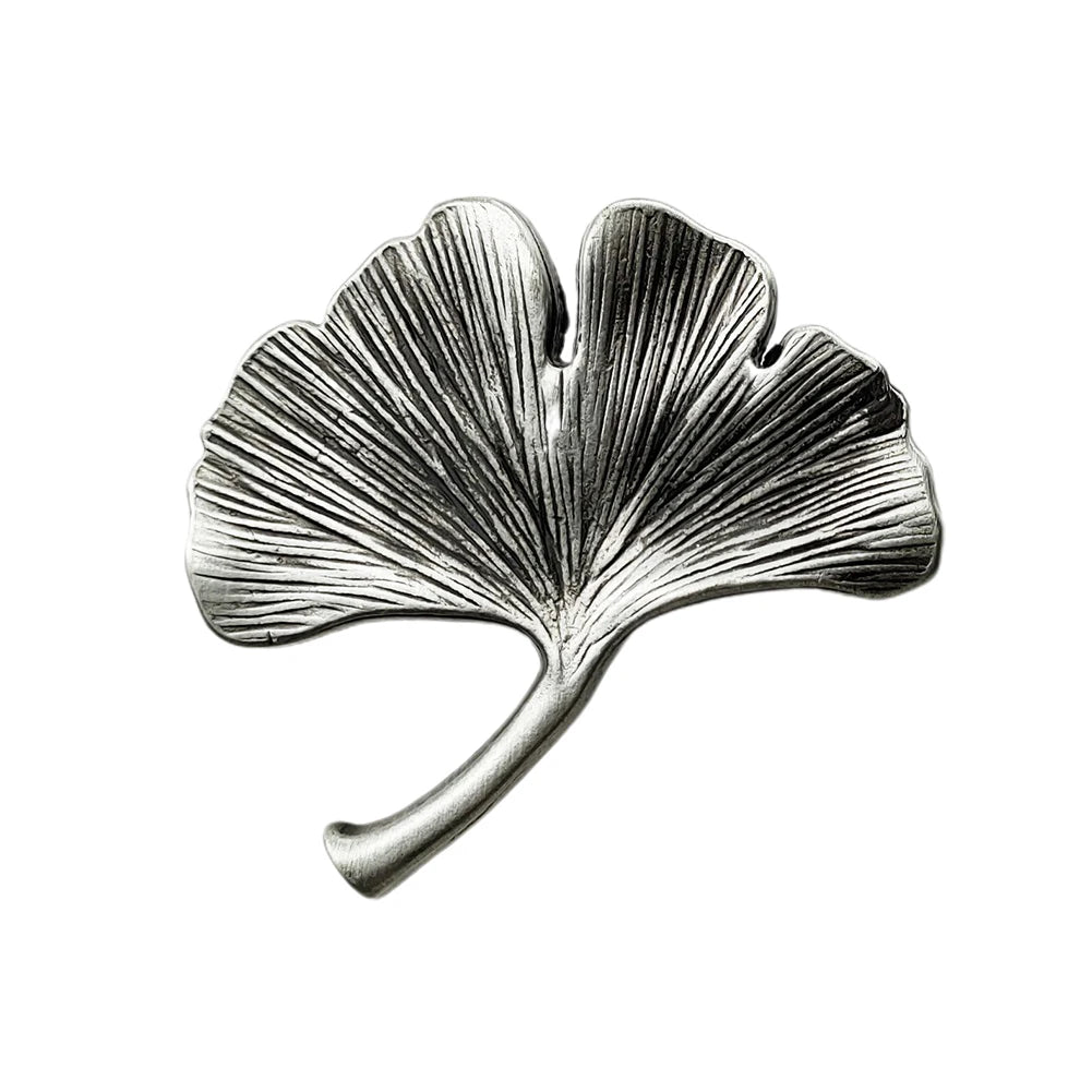 Zinc Alloy Ginkgo Leaf Cabinet Handle for Furniture Doors Providing Resistance and Applicable to For Children Rooms