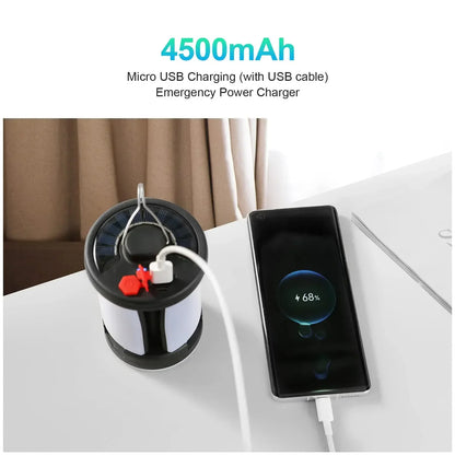 Solar Outdoor Light Camping Lights Charging Emergency Lighting Tent Light Ultra Long Battery Life Folding Hanging Camping Lights