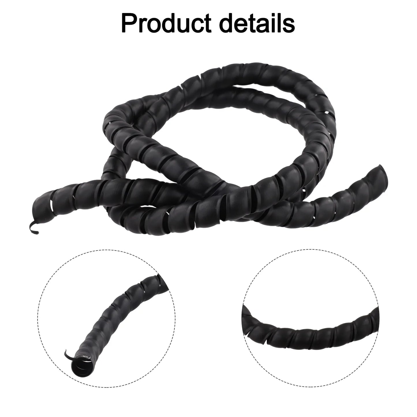 Spiral Wire Protector Hose Tube 1Meter for Cable Management and Protection in Home Office and Workshop Environments