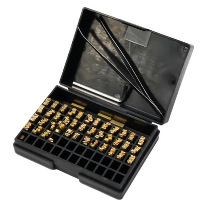 120pcs 2*3*15mm Hot Stamp Pper Letters Thermal Ribbon Printing Font Ding Machine Word Grain For Manual Semi-automatic Ding Machi