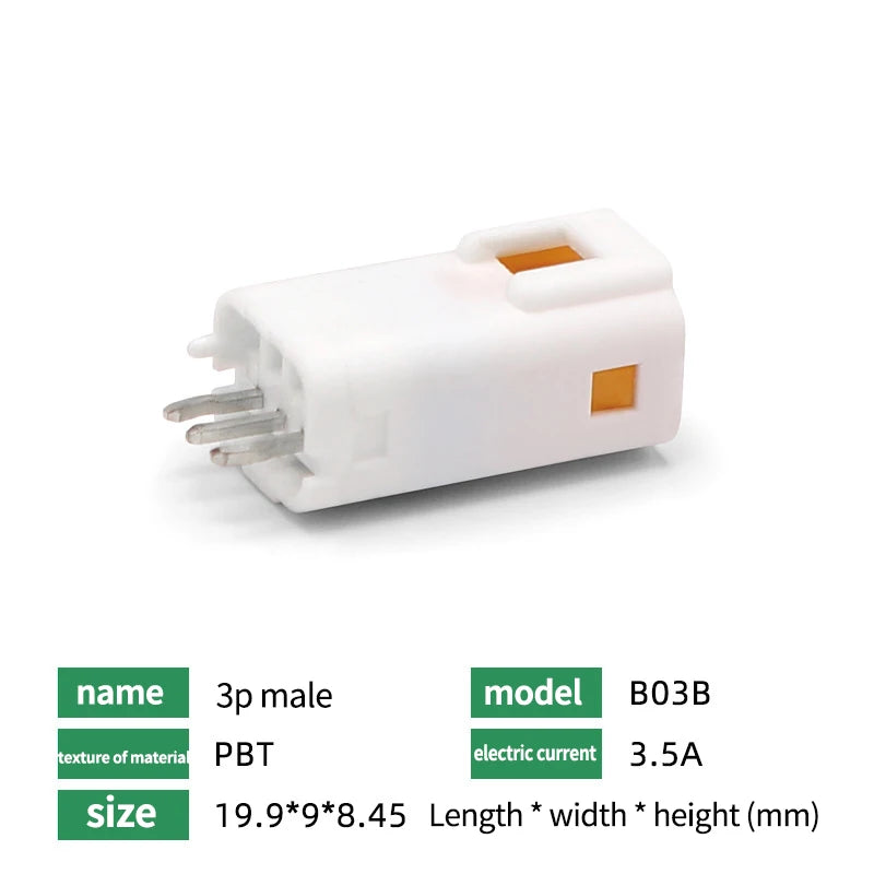 Automotive Connectors JST02R-JWPF-VSLE 2/3/4/6/8 Pin Waterproof Connectors Male and Female Butt Plugs