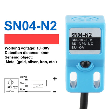 1pc NPN PNP SN04-N SN04-P SN04-N2 SN04-P2 Metal Detection Sensor Proximity Switch For Metal Detection Square Induction Switch