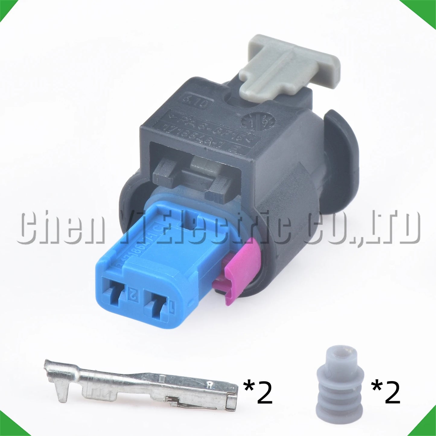 2 Pin Waterproof VVT Solenoid Ignition Coil Connector 4F0973702A 11G973702 for VW Audi