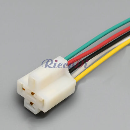 5 Pin 6.3mm Automotive Relay Socket DJJ7051-6.3-21 PA66 Instrument Large Current Unsealed Plug