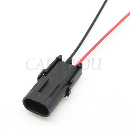 2 Pin 2.5mm Waterproof Motorcycle Electrical Connector Male Female Injector Socket Compatible with 12010973 12015792