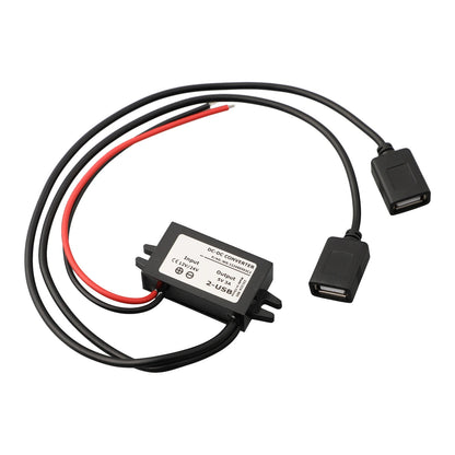 Converter 2 USB 3A 5V DC 3A Converter WG-1224S0503C2 63*27*14mm Car Charger Adapter Power Converter USB Converter