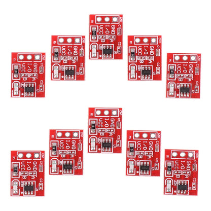 TTP223 Capacitive Touch Sensor Module — Self-Lock/No-Lock, High/Low Output, Arduino (10-Pack)