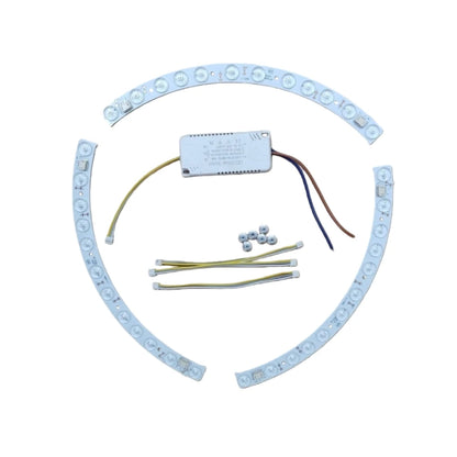 2/3/4pcs Fan-shaped LED Light Source Circular Ceiling Light Curved Lens Light Strip With 3-Stage Dimming Fan Lights