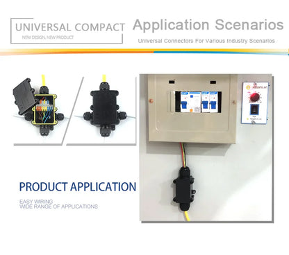 Mini Fast Universal Compact Conductor Junction Box Push-In Spring Terminal Block Wire Connector Electrical Cable Splitter