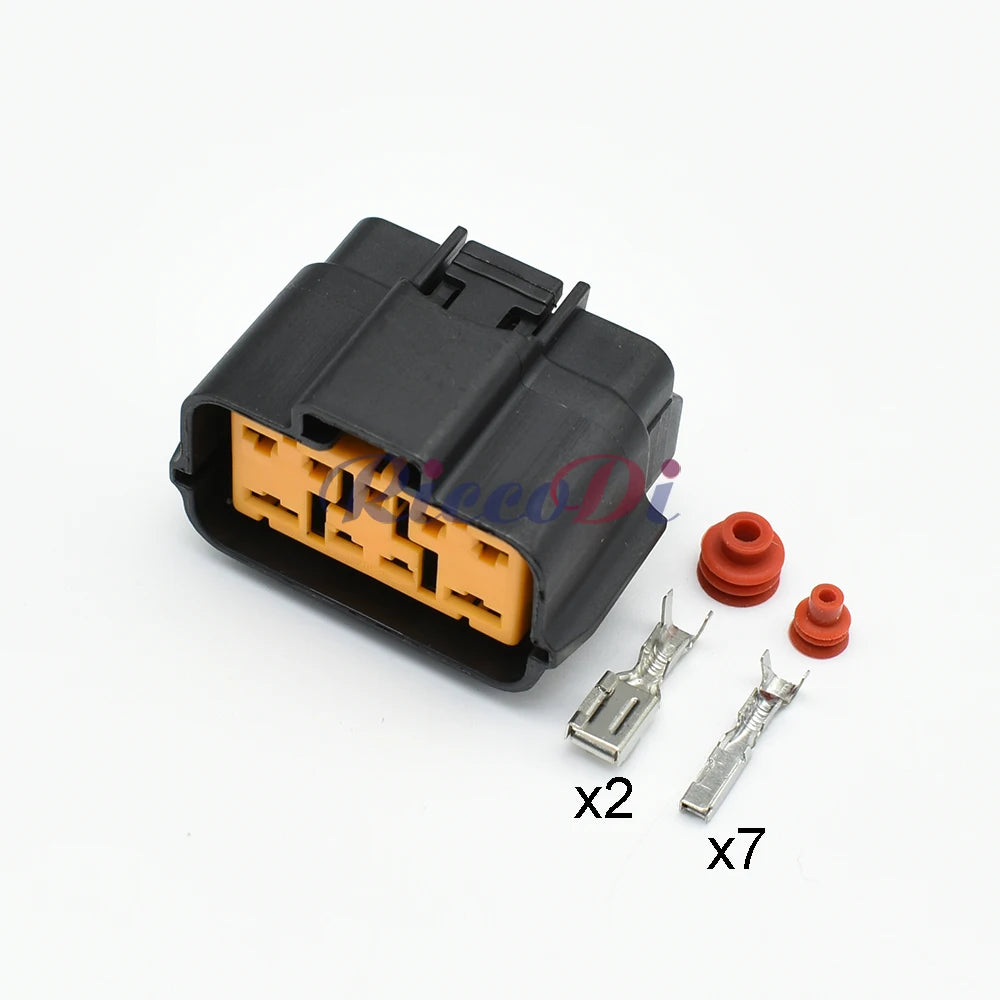 6195-0238 Automotive 9-Pin Sealed Composite Connector — 2.2mm / 4.8mm Mixed Pitch Wire Harness Socket