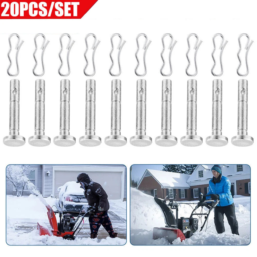 Shear Pins #738-04124A And Cotter Pins For Snowblower Set Metal 1/4" X 1-1/2" Snowblower Set Accessories