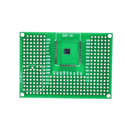 5×7cm Double-Sided Prototype PCB Board — ESP-12E/F, ESP32, Arduino Compatible