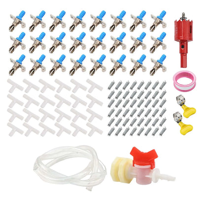 24pcs/Set Rabbit Drinking Fountain With Double Spring Duckbill Spout For Breeding And Cage Use Plastic