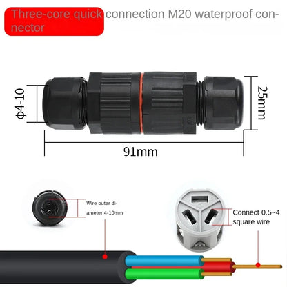 IP68 Waterproof Cable Connector I/T Type Junction Box 2-pin 3-pin 4-pin 5-pin Electrical Terminal LED Lights Wire Waterproof Box
