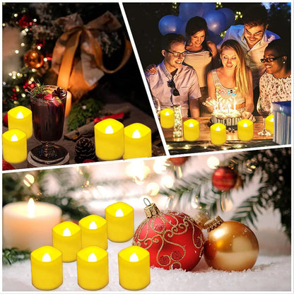 Flameless LED Candle Lights Creative Wishing Led Tea Lamp Warm White Halloween Wedding Christmas Decoration Candle Light