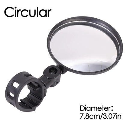 Universal Bike Mirrors Bike Handlebar Adjustable Rotating Wide Angle Rear View Mirror 360 Degree Rotation Cycling Accessories