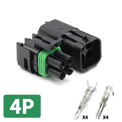 2.5 Series Waterproof Connector 1/2/3/4/6 Pin Male Female for Haltech MAP TPS GM