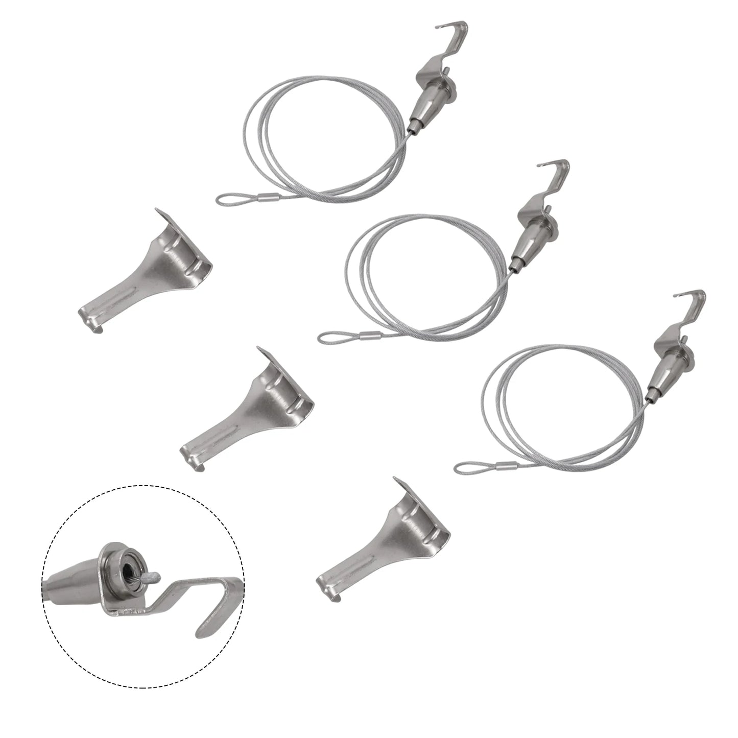 Stainless Steel Adjustable Picture Hanging Cable System Supporting Up to 66 lbs Perfect Solution for Home or Gallery Use