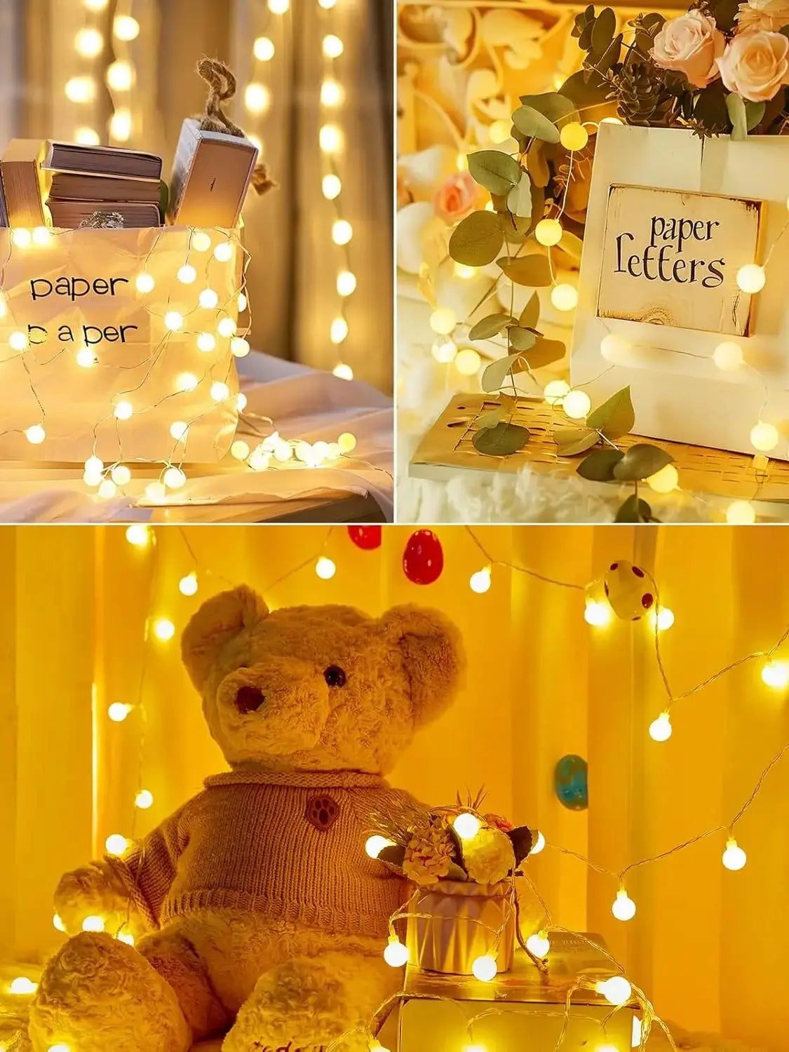 10M USB/Battery Power Ball LED String Lights Garland Lights Outdoor Lamp Wedding Garden Fairy Lights Christmas Decoration
