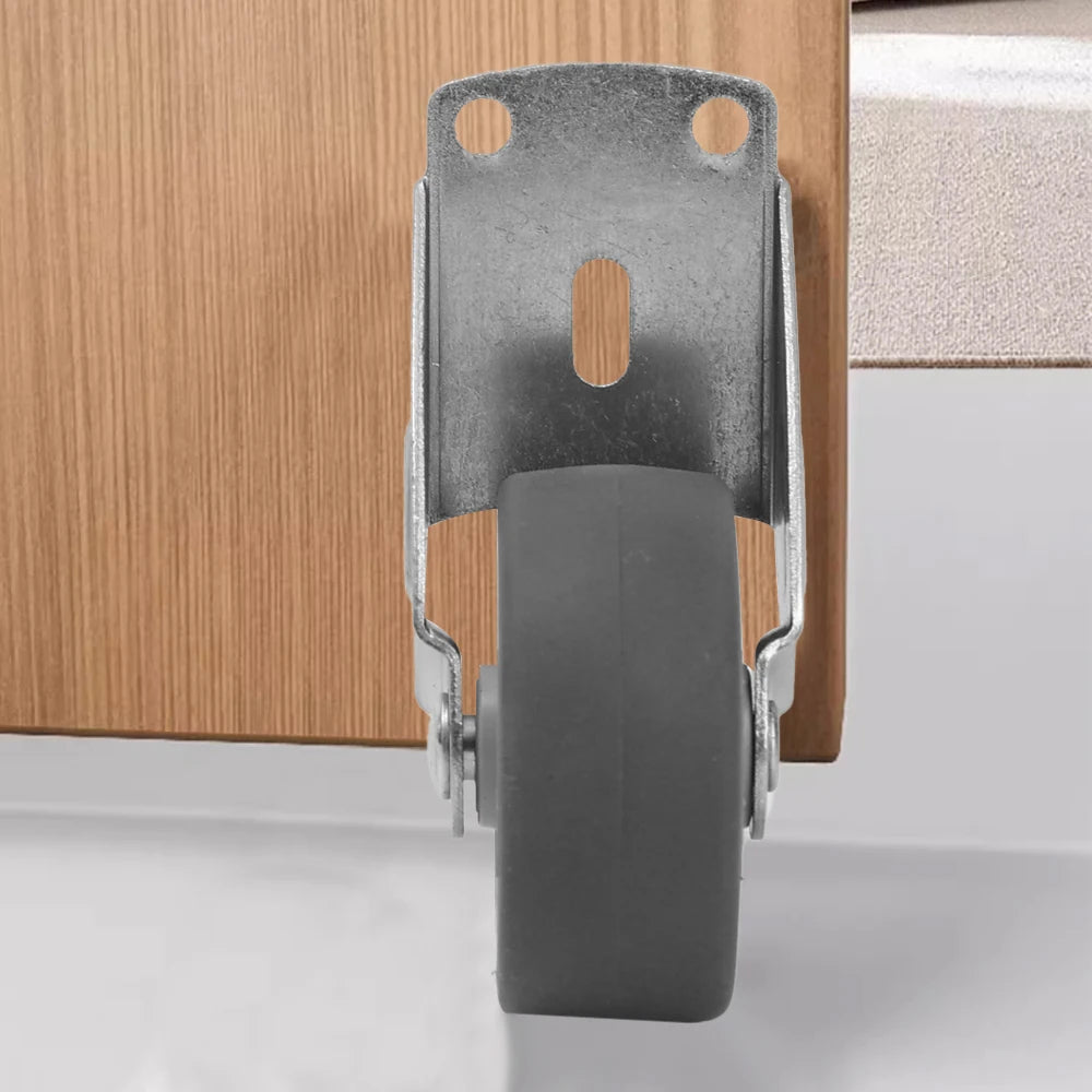 5/1pcs Furniture Casters Wheels Soft Rubber Swivel Caster Quite Roller Wheels for Trolley Baby Crib Bed Wheels Home Accessory