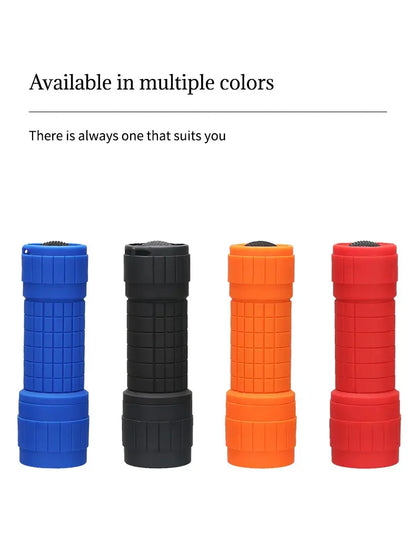 Mini Portable Children's Flashlight Nine XPE Lamp Beads Strong Lighting Using 3 NO.7 Batteries Fixed Focus Pocket Outdoor Torch