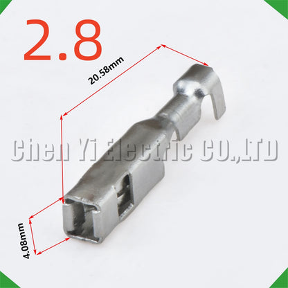 50pcs 1.5/2.8mm Wire Crimp Pins Male Female for Automotive Connector