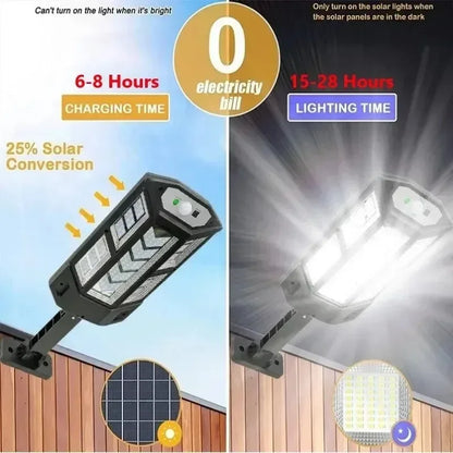 30000LM Solar LED Lights Outdoor Solar Lights Of Motion Sensor 3 Modes Waterproof IP65 Solar Garden Light Street Yard Lantern