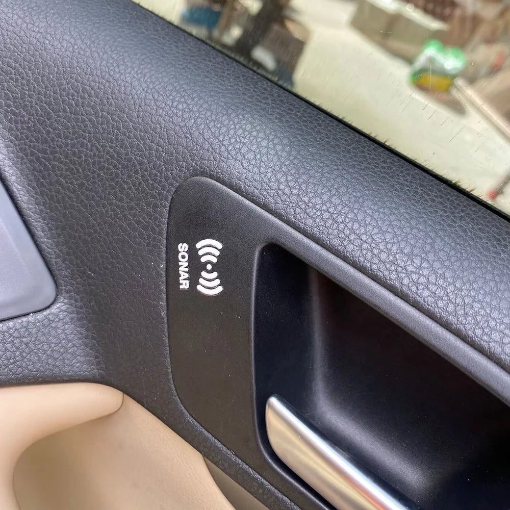 Car Window Buttons Sticker Car Instrument Panel Console Switch Sticker Novelty Car Interior Fake Button Decoration Accessories