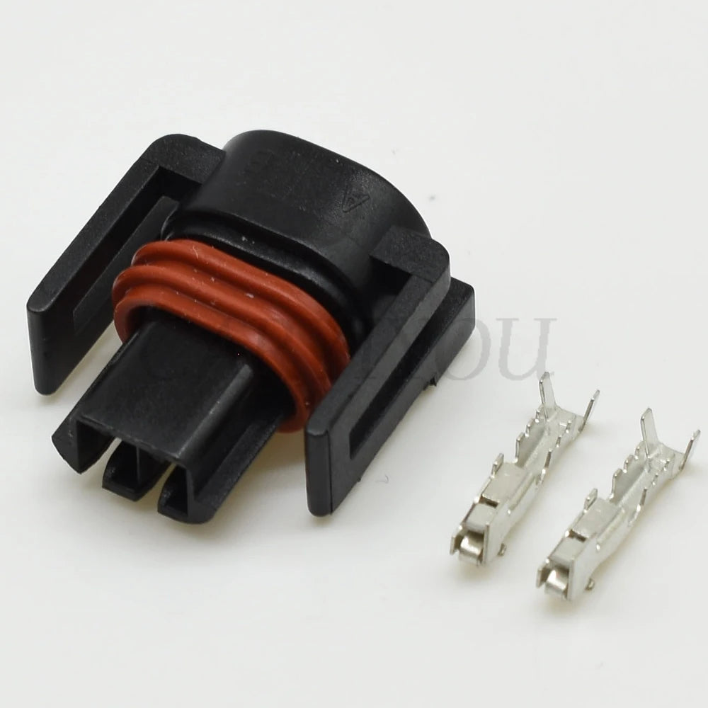 Automotive 2 Pin Fuel Injector Connector Plug Sealed Wiring Harness Socket