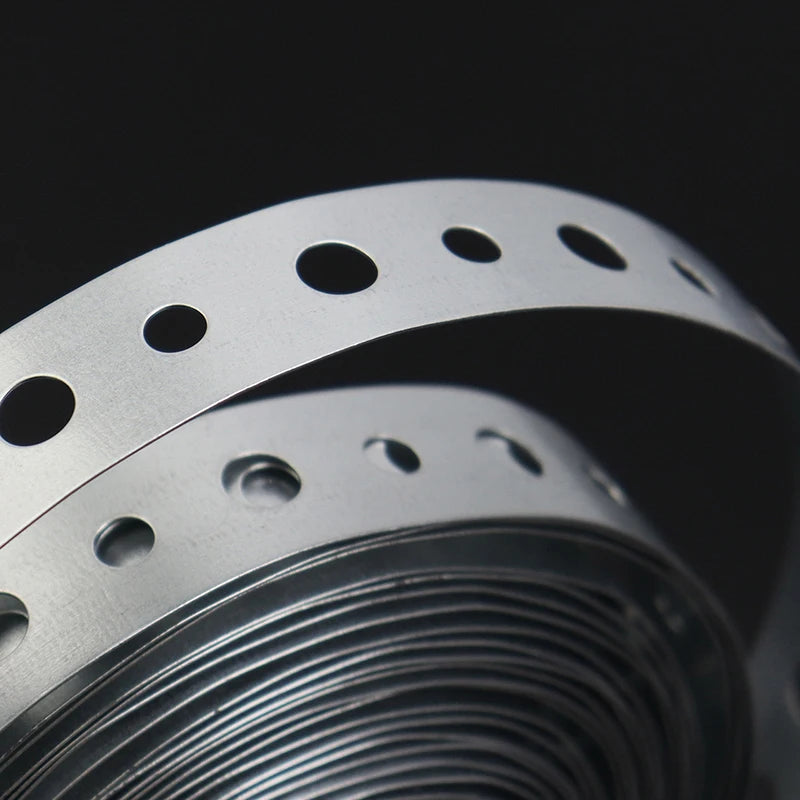 15M Galvanized Steel Tape Pre-Punched Multi-Slot Metal Tape for Pipe Support and Sheet Metal Work Hoop Sign Board