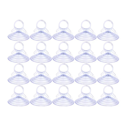 30/10Pcs Car Sun Visor Suction Cups Dovetail Front Gear Sun Visor Suction Cups Transparent PVC Suction Cups Car Decoration
