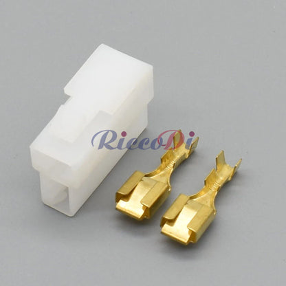 2 Pin 6.3mm Waterproof Connector DJ7021-6.3-11/21 for Motorcycle E-Bike Car Wiring Harness