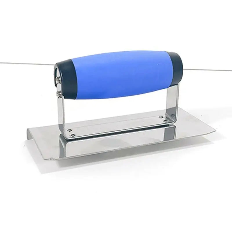 New 1Pcs Rubber Handle Plastering Trowel Concrete Trowel Drywall Tools Stainless Steel Corner Shaping Trowels Corner Tool