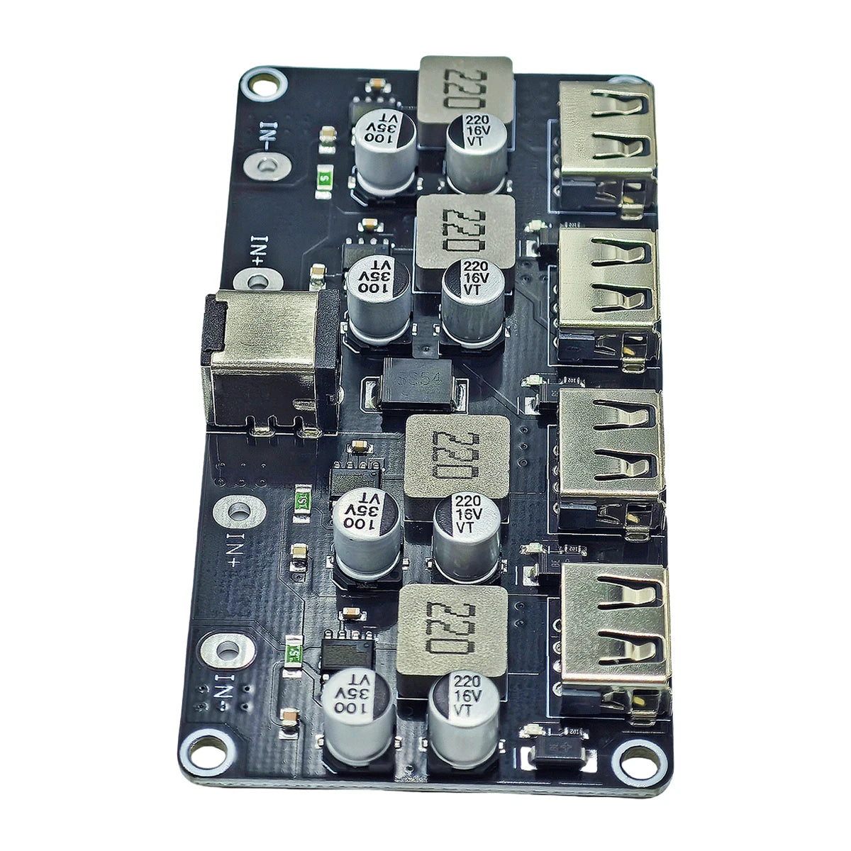 USB QC2.0/QC3.0 4-Channel DC-DC Buck Converter Module Fast Charging 6-32V to 5V/9V/12V/24V