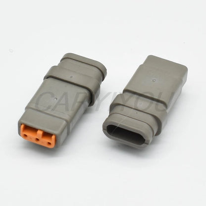 3-Pin Waterproof Deutsch DTM Connector DTM06-3S DTM04-3P ATM06-3S Grey Male Female Socket