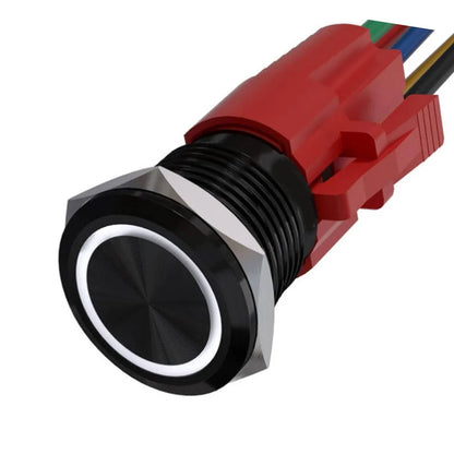 IP67 Waterproof Metal Push Button Switch Self-reset Switch For Automotive Long Electrical Lifespan Smooth Tactile Feel