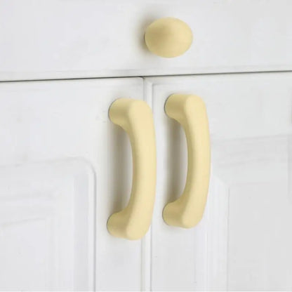 1pc Children's Furniture Handles Nordic Ceramic Children Room Cabinet Handles Macaron Colorful Round Drawer Knobs And Pulls
