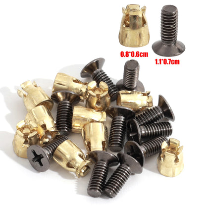Hardware Expansion Nut Cabinet Hinge Mounting Kit for Furniture Repair