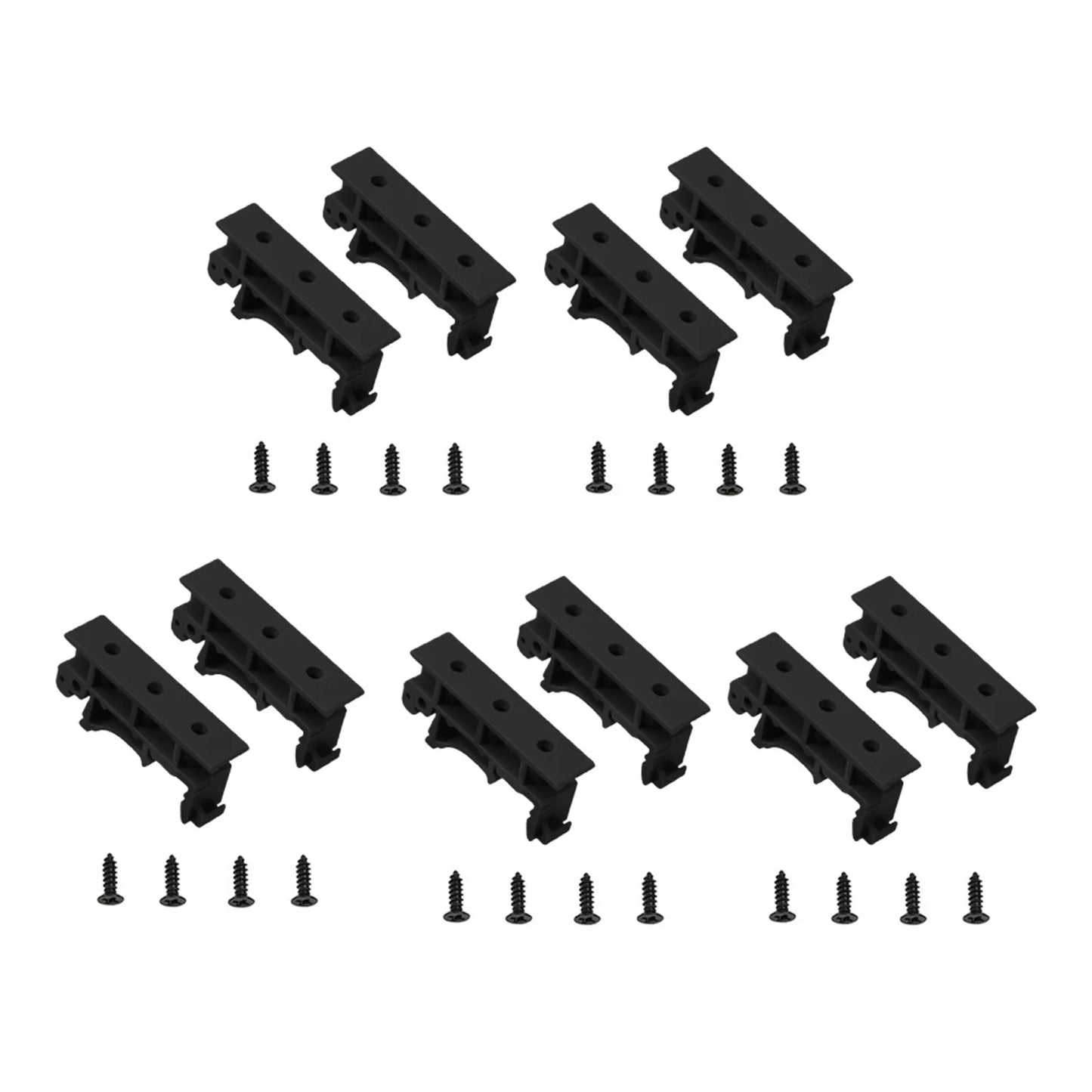 PCB DIN C45 Rail Mount Adapter for DIN 35 Mounting Rails, Plastic PCB Bracket Clips, 35mm Electrical Part