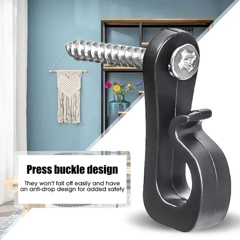 30/1Pcs Q Hanger Hooks for String Lights Hanging Multi-Purpose Plant Cabinet Ceiling Hook with Screw Home Holder Outdoor Supply