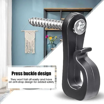 30/1Pcs Q Hanger Hooks for String Lights Hanging Multi-Purpose Plant Cabinet Ceiling Hook with Screw Home Holder Outdoor Supply